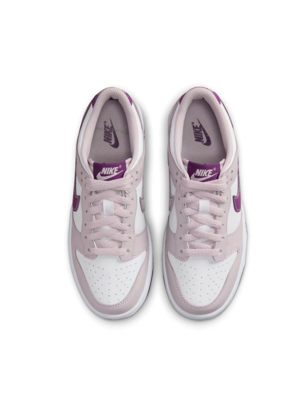 Nike Dunk Women’s Low-Top Sneakers - Light Pink and Purple